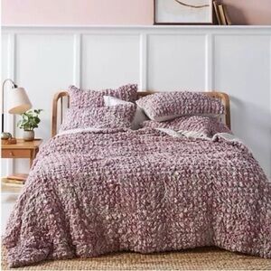 NWT Anthropologie Textured Blythe Euro Sham Z360